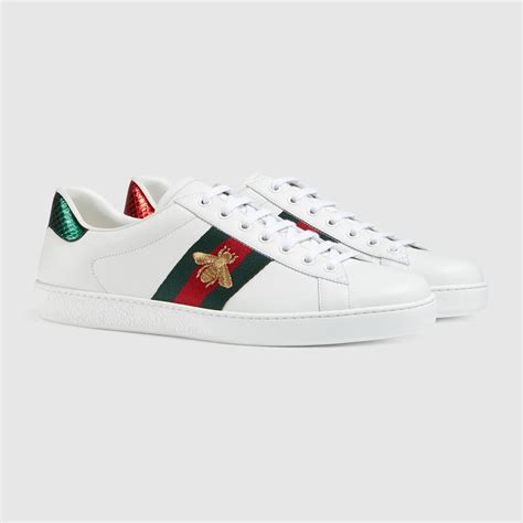 gucci mens ace embroidered sneakers review|Gucci ace embellished leather sneakers.